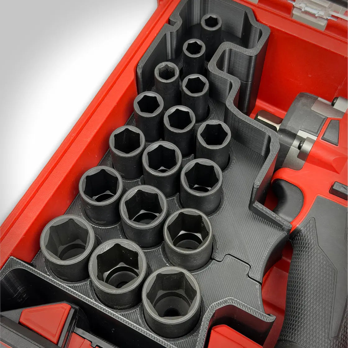 M18 3/8" Compact Impact Wrench Insert for the Milwaukee PACKOUT Compact Organizer