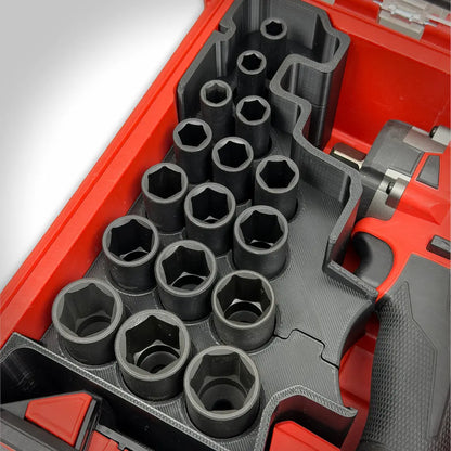 M18 3/8" Compact Impact Wrench Insert for the Milwaukee PACKOUT Compact Organizer
