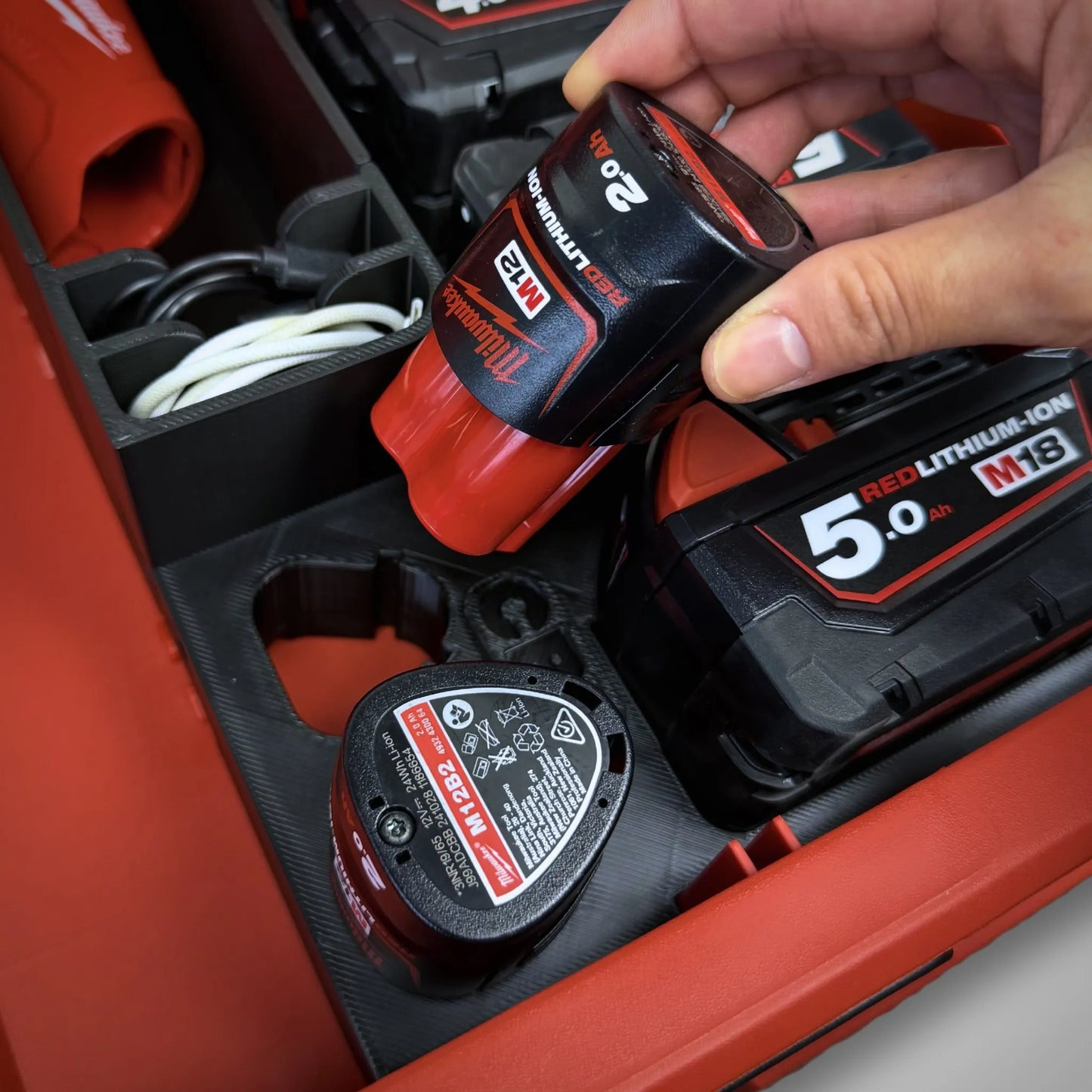 M18 5.0 Battery Insert for Milwaukee PACKOUT Drawers