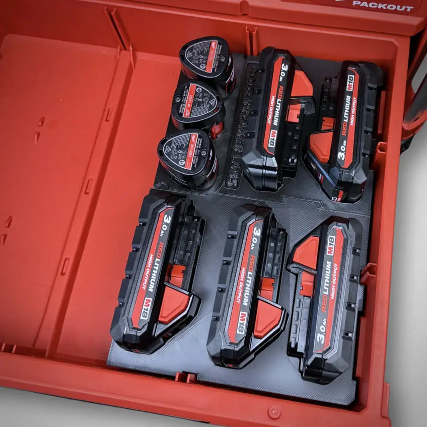 M18 HIGH OUTPUT 3.0 Battery Insert for Milwaukee PACKOUT Drawers