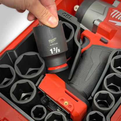M18 1/2" High Torque Impact Wrench & Socket Insert for the Milwaukee PACKOUT Compact Organizer