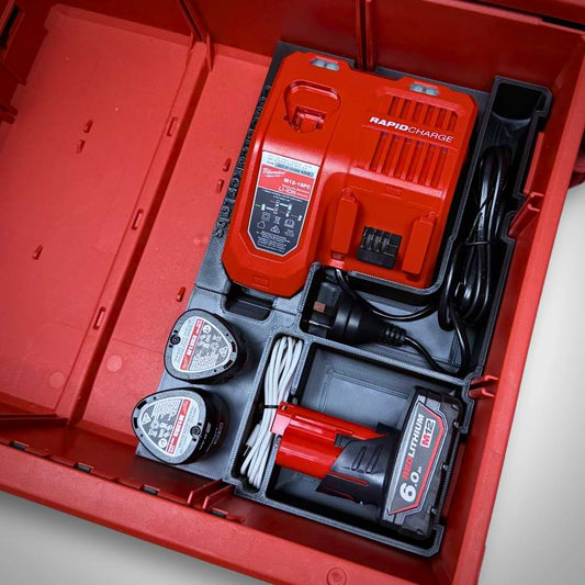 M18 & M12 Rapid Charger Insert for Milwaukee PACKOUT™ Drawers