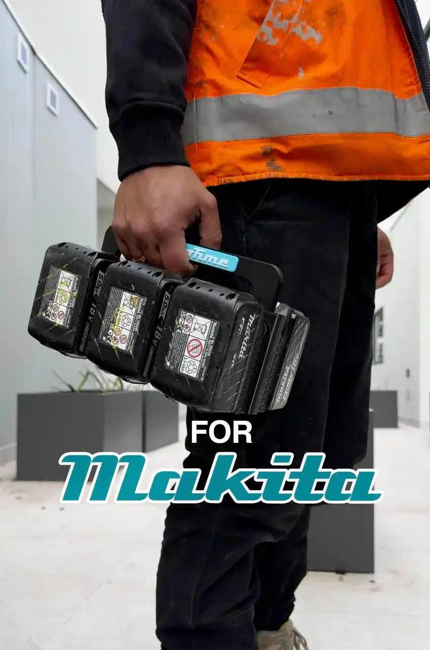 Makita 18V Battery Carrier with Retractable Handle - 6 Pack