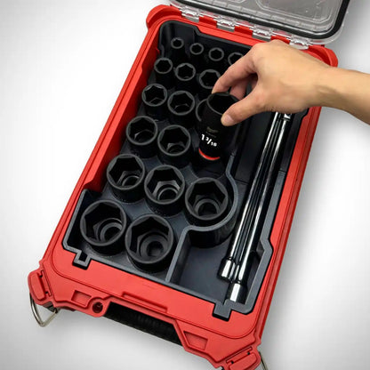 Metric & SAE Socket Organiser Insert for Milwaukee PACKOUT™ Compact Organiser