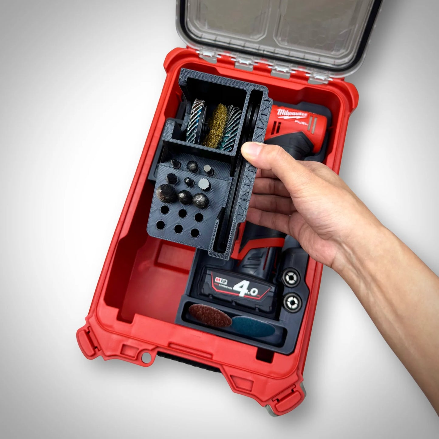 M12 FUEL™ Right Angle Die Grinder Insert for PACKOUT™ Compact Organiser