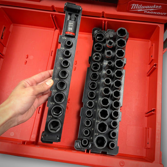 Milwaukee 3/8" Socket Set Quarter Insert for PACKOUT™ Drawers