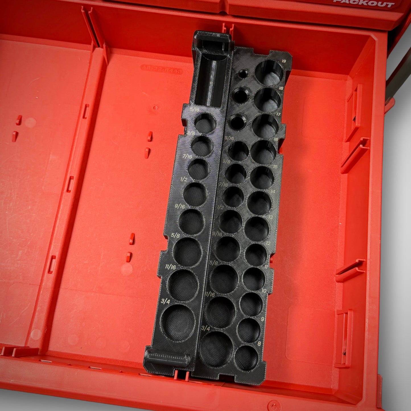 Milwaukee 3/8" Socket Set Quarter Insert for PACKOUT™ Drawers