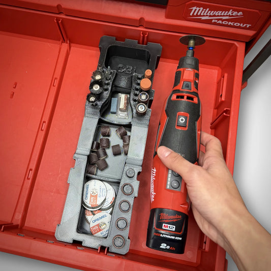 M12 Brushless Rotary Tool QUARTER Insert for PACKOUT™ Drawers