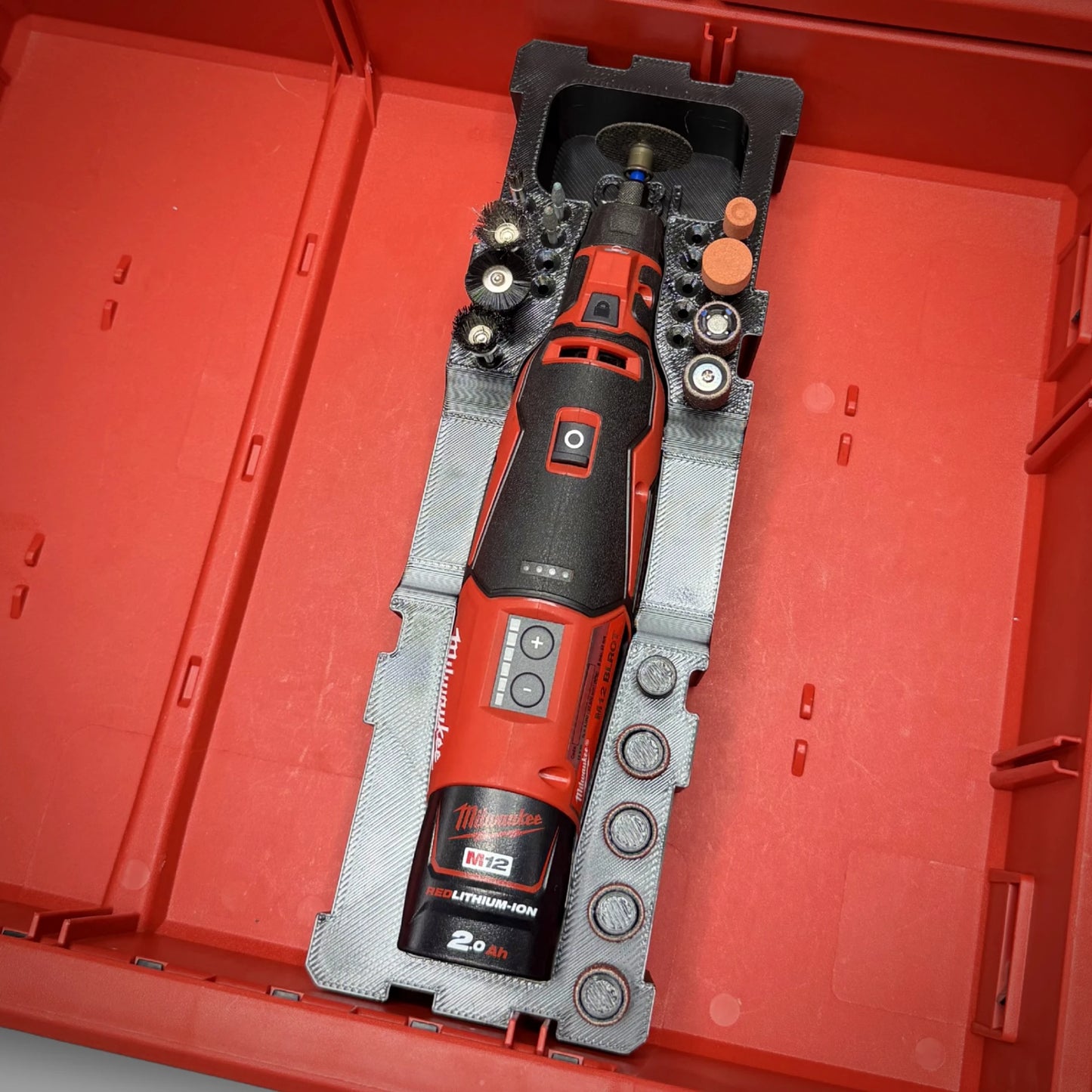 M12 Brushless Rotary Tool QUARTER Insert for PACKOUT™ Drawers