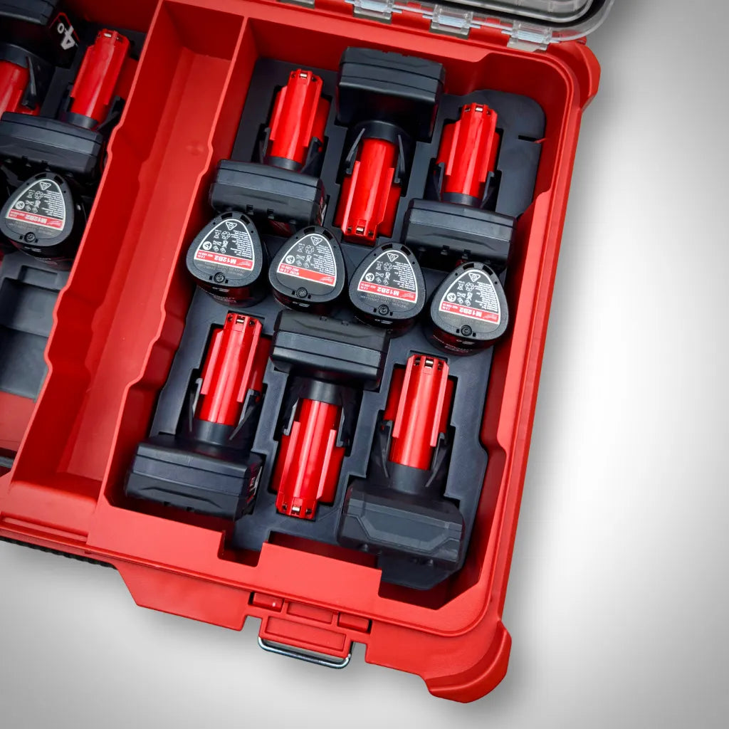 M12 Battery Storage Insert for Milwaukee PACKOUT™ Organiser