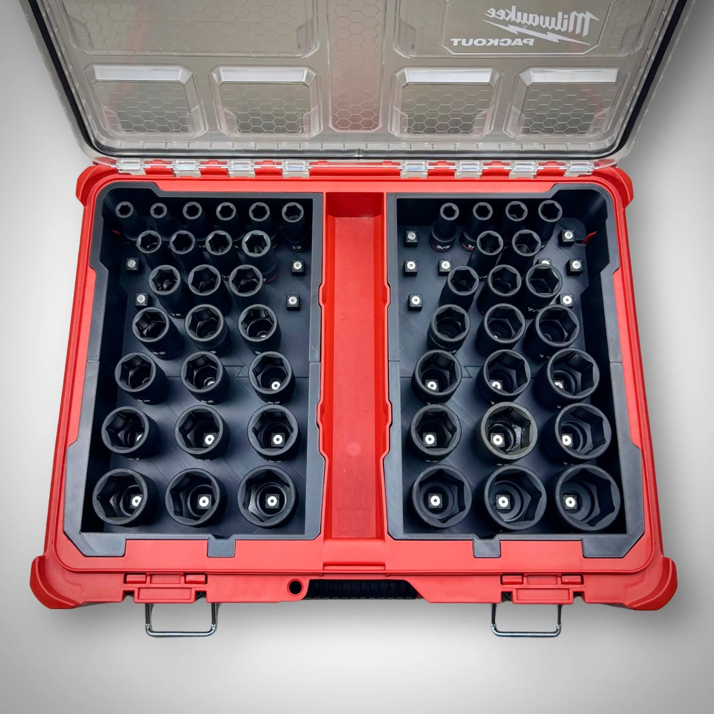 Metric & SAE Deep Impact Socket Organiser Insert for Milwaukee PACKOUT™ Organiser 48228430