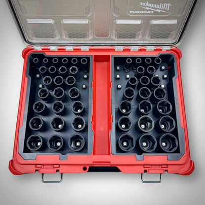 Metric & SAE Deep Impact Socket Organiser Insert for Milwaukee PACKOUT™ Organiser 48228430