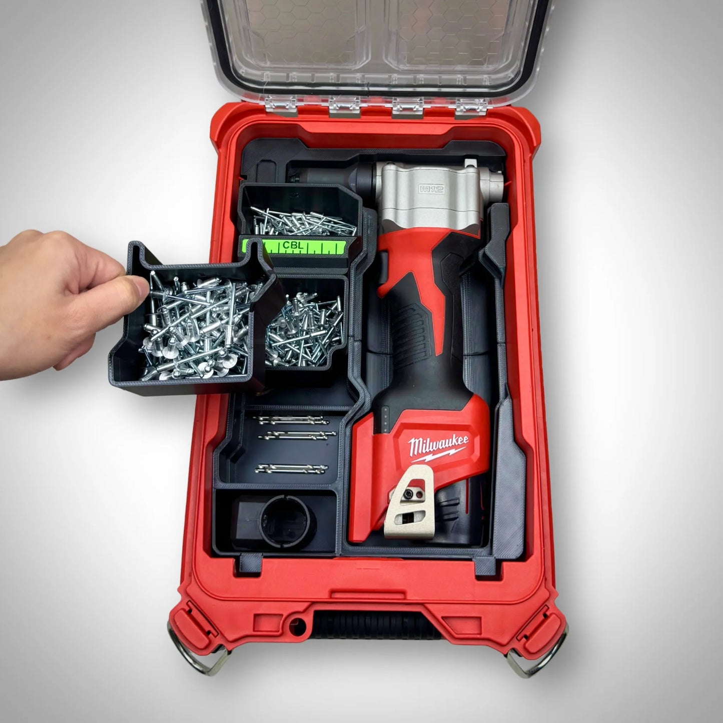 M12 Rivet Tool Insert for PACKOUT™ Compact Organiser